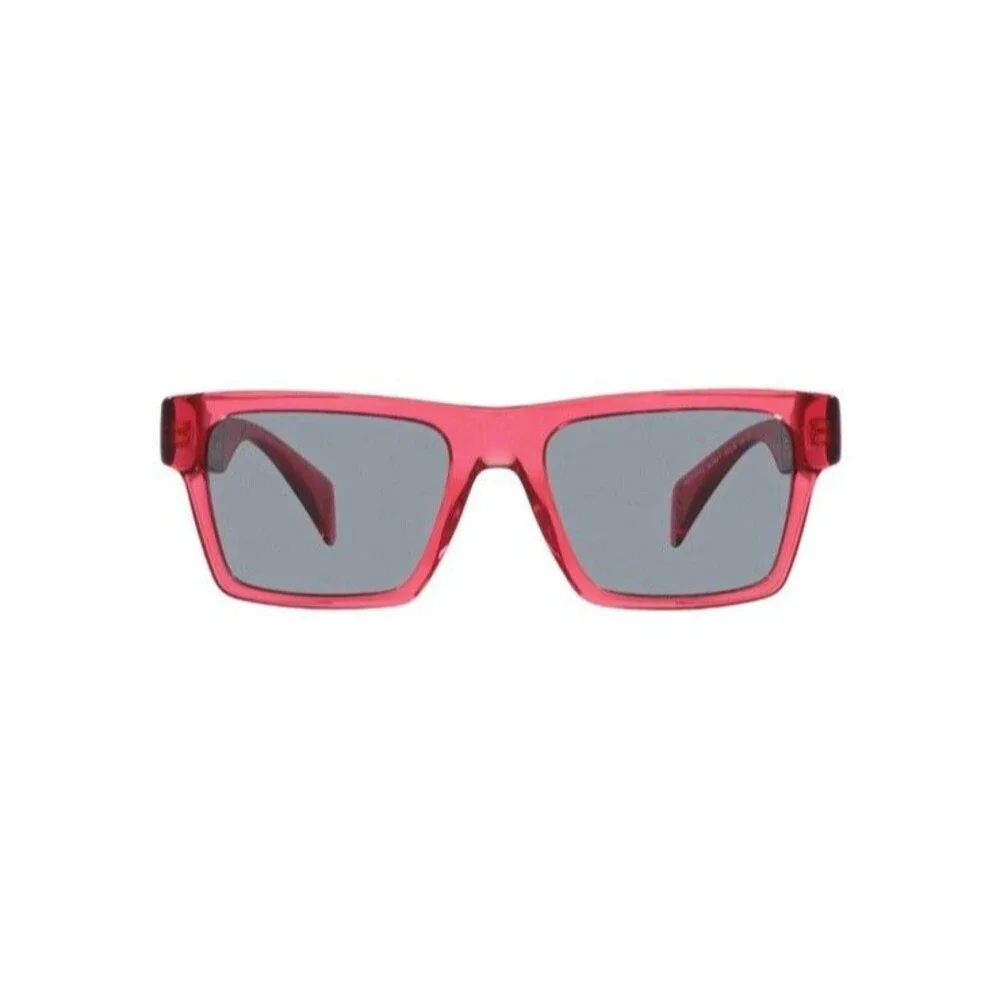 Versace VE4445 5409/1 Transparent Red Gray Sunglasses  NWT